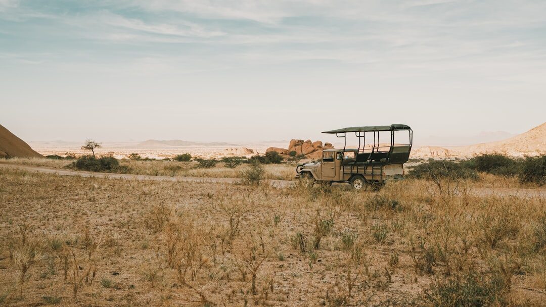 influencer posing in african desert