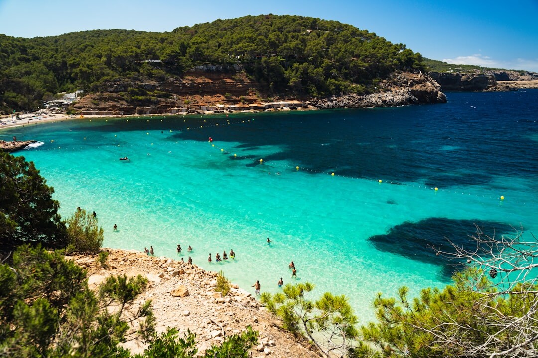 celebrity relaxing on ibiza beach