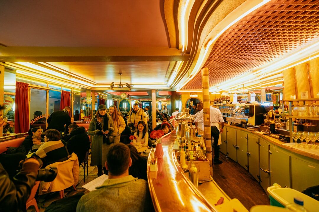 trendy paris restaurant interior