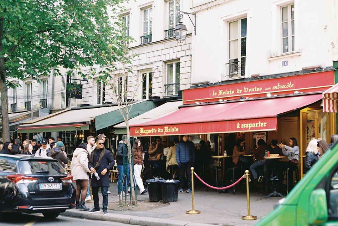 trendy paris restaurant interior